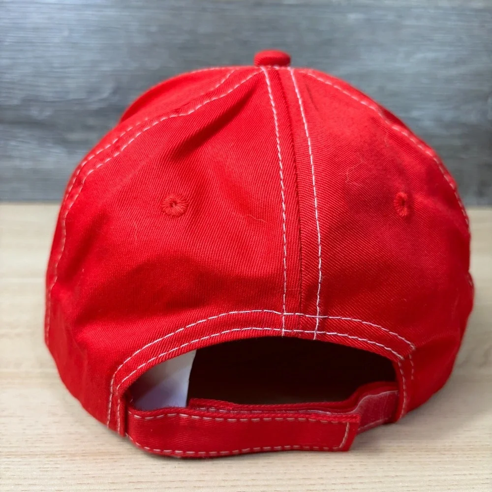 Budweiser Hat Cap Strap Back Red‎ Beer Brewing Adjustable